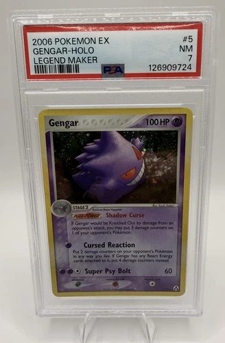 Gengar Holo 2006 EX Legend Maker #5 RARE PSA 7