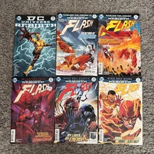 DC The Flash Rebirth Comic Lot (6 Issues, Rogues + Black Hole Arc)