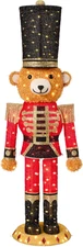 Christmas Nutcracker Bear 5Ft Pop up Lighted Large Holiday 3D Yard Decoration W/