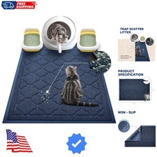 Cat Litter Box Mat, Kitty PVC Pad, Durable Trapping Rug, Phthalate Free, Uri...