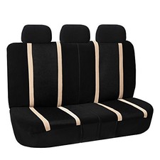 Split Bench Seat Cover for Sports Cars - Beige Rear Set
