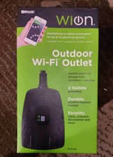 Woods 50049 WiOn Outdoor Wi-Fi Timer 125 volt Black New In Box