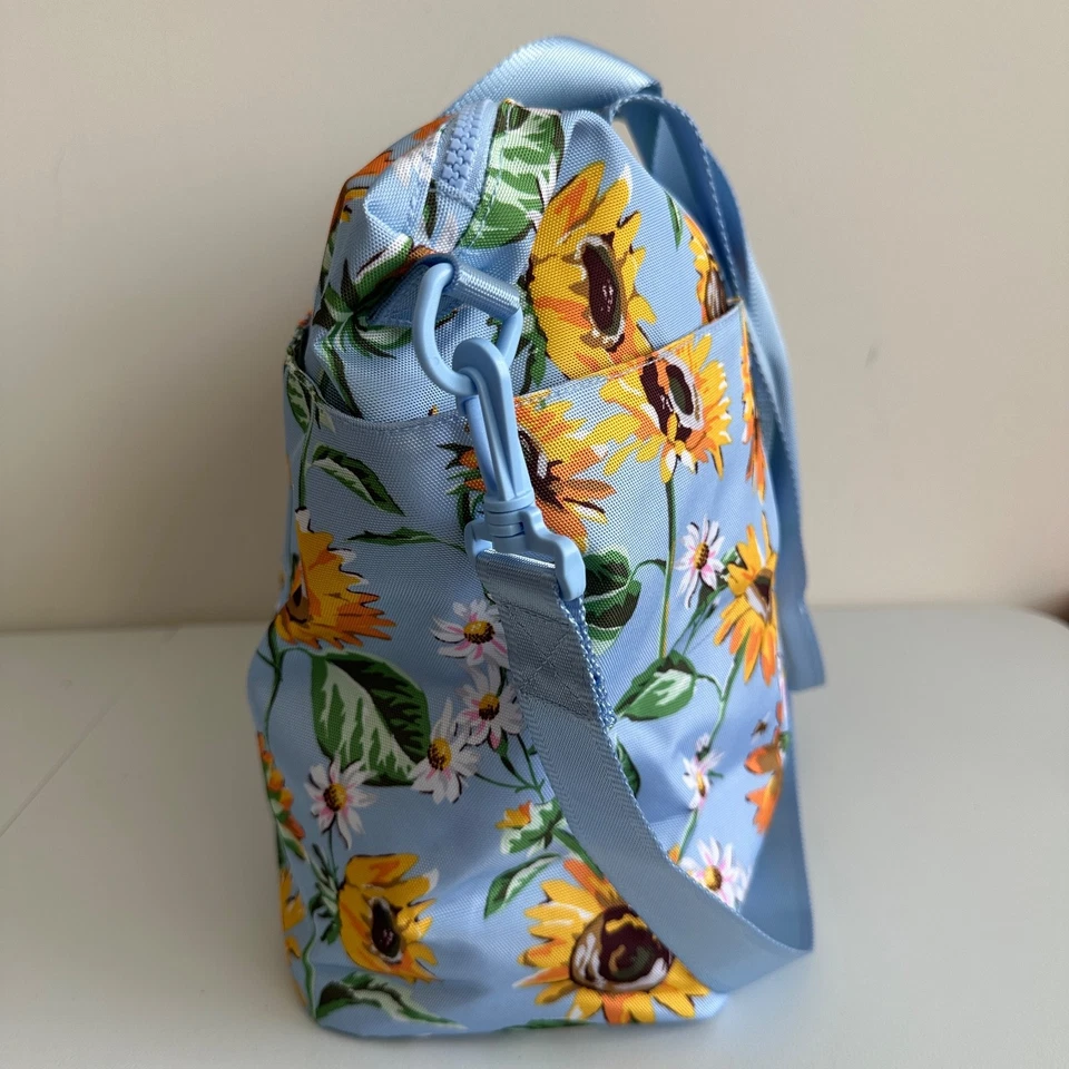 Bolso de hombro de viaje Vera Bradley Sunflower Sky reciclado aligerado reactivo Foto 4 de 4