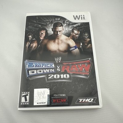 THQ WWE SmackDown vs. Raw 2010 Sports Wrestling Nintendo Wii CIB Tested