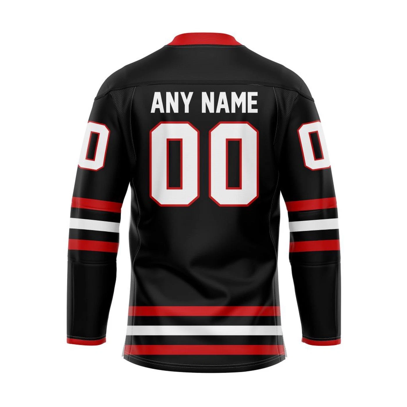 Personalized Carolina Thunderbirds Black Lace Hockey Shirt