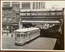 1951 Myrtle Ave Jay St Trolley Dwntwn.  Brooklyn New York City NYC Photo Reprint