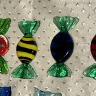 11 Piece Lot Vintage Hand Blown Art Glass Wrapped Candy - Murano Art Style Glass — photo 3