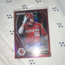 Panini Prizm Draft Picks Tyler Hardman Red Prizm Autograph #PDP153 Sooners