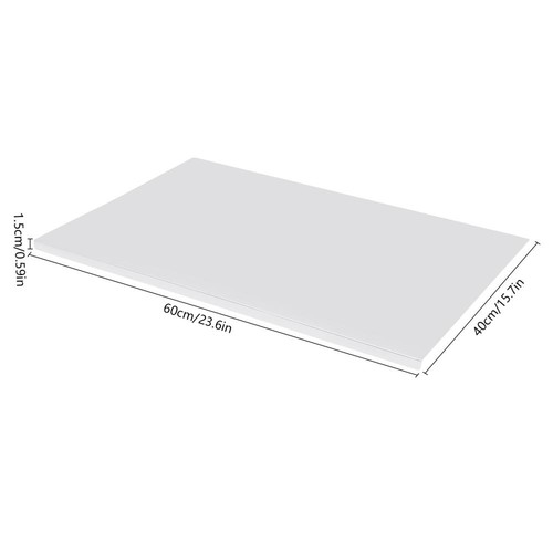 24 x 16 In Large Kitchen Chopping Board Durable Stainless Steel Cutting Board { - Picture 10 of 10