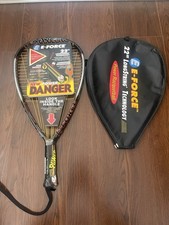 E-force Danger 22  LongString Dual Cylinder Racquetball Racquet and Cover NEW