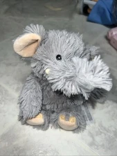 Warmies Elephant Junior Plush Lavender Scented Hot Cold Weighted Therapy Gray 9”