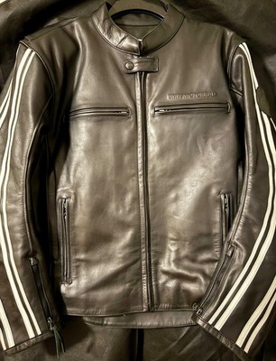 Genuine BMW Motorrad TwinStripes Leather Jacket - Size Large