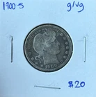 1900 S Barber Quarter Good/VG