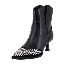 Circus by Sam Edelman Yolanda Metal Womens Boots Black