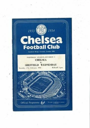 Away Teams S-Z Sheffield Wednesday Football League Fixture Programmes (1950-1958)