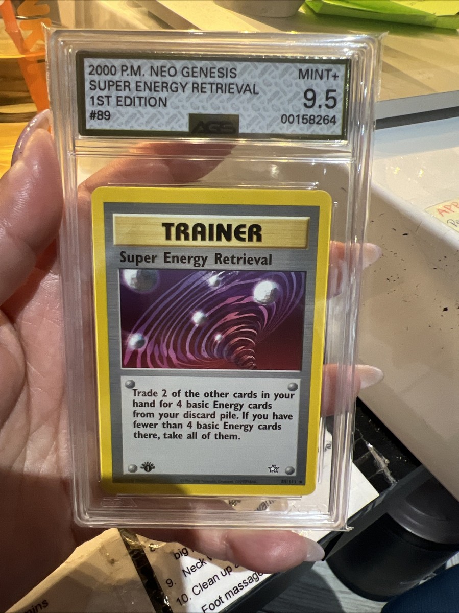 Vintage Pokemon Super Energy Retrieval 1st Edition NeoGenesis