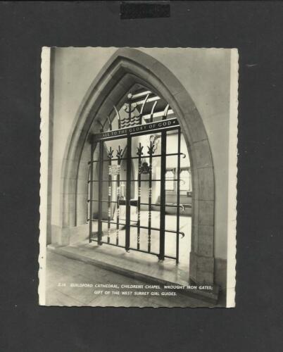 Frith's Postcard Guildford Cathedral Children's Chapel Wrought Iron Gates unused - Picture 1 of 2