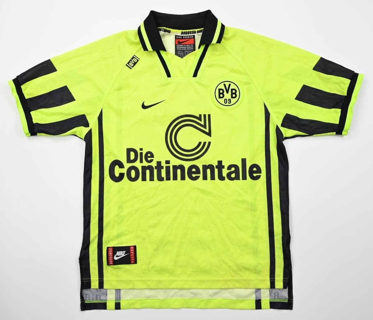 Nike Borussia Dortmund ユニフォーム　96-97シーズン Nike 1996-97 BORUSSIA DORTMUND SHIRT TRIKOT S | eBay