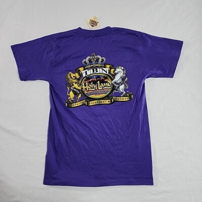 The Holy Land Experience Orlando Graphic T-Shirt Top Purple TBN Adult Size Small