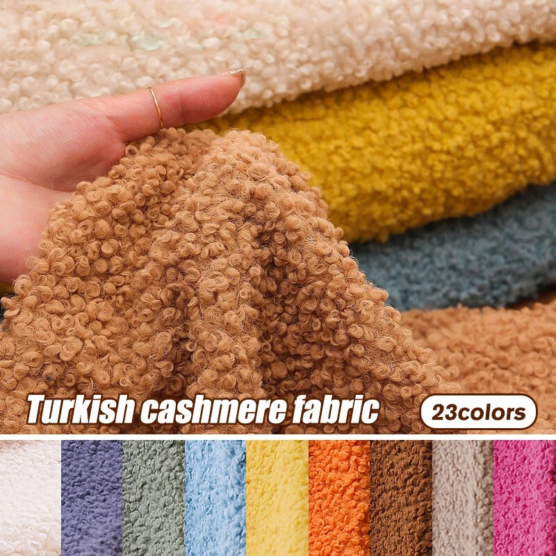 0.5*1.6 Faux Turkish Curly Wool Fabric Warm Coat Plush Toys DIY Clothes  Material | eBay