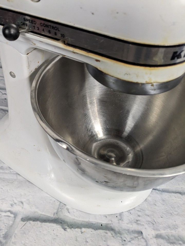 KitchenAid Classic Mixer K45SS Tilt Head Stand Mixer Bowl w/Accessories