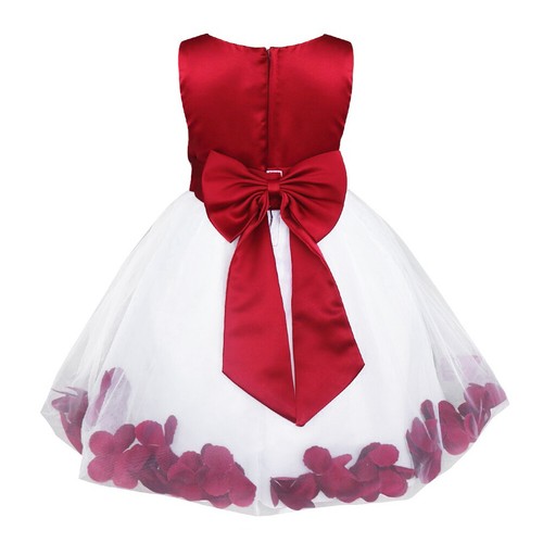Kids Flower Girls Dress Bowknot Wedding Baptism Christening Tutu Dresses Gown - Picture 85 of 132