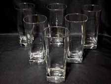 CRISTAL D'ARQUES-DURAND 6" Cooler Iced Tea Highball STRATUS Glasses - Set Of 6