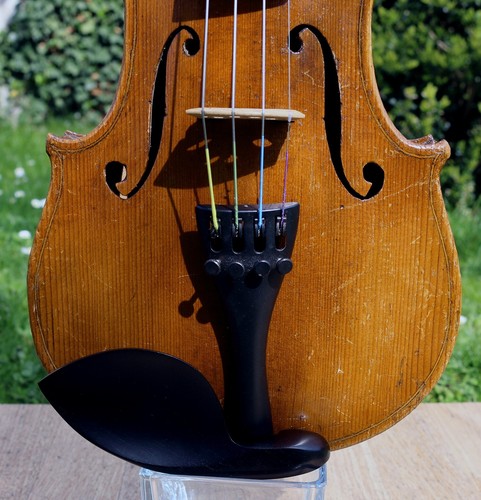 3/4 OLD Antique Germany VIOLIN, early 20th century. Listen to VIDEO! - Picture 13 of 16