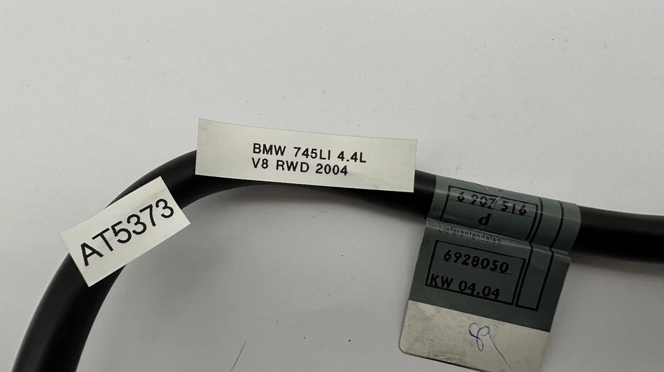 Cable terminal negativo batería maletero trasero OEM 02-08 BMW 745Li 75i 750Li 760Li Foto 2 de 4