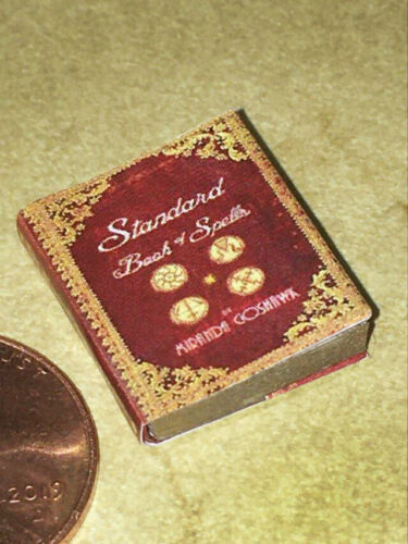 Tiny Standard Book of Spells book real paper blank page mini witch wizard Potter - Picture 1 of 3