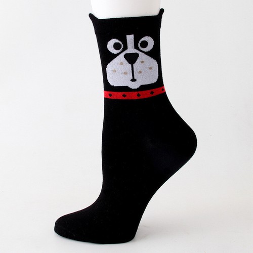 Women Cute 3D Cartoon Animal Cotton Socks Cat Dog Printed Casual Ankle-high Sock - Picture 6 of 9