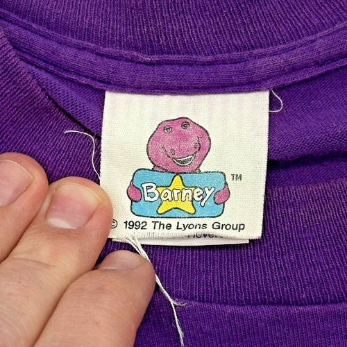 Vintage 1993 Barney the Dinosaur Magic Happens at JC Penney Men's Size XL TShirt - Picture 6 of 12