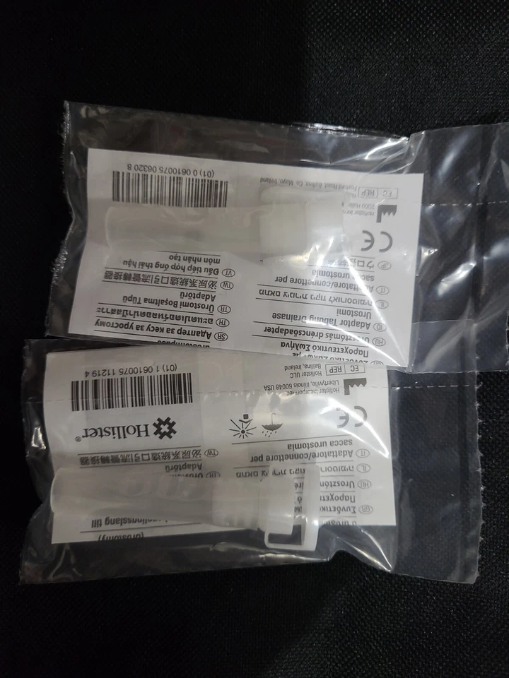 Adaptador de tubo de drenaje de urostomía Hollister 10 unidades Foto 3 de 4