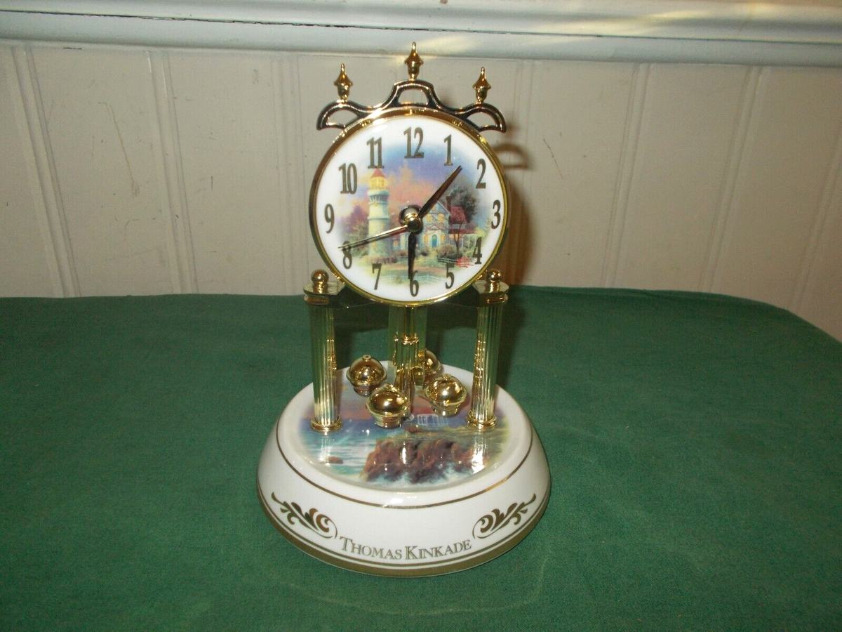 THOMAS KINKADE ART DECO CLOCK 