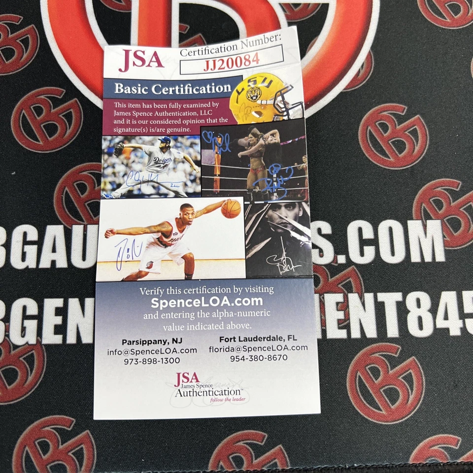 Minicasco firmado por Rashad Jennings - Autenticado por la JSA - NFL - New York Giants - Certificado de autenticidad Foto 4 de 4