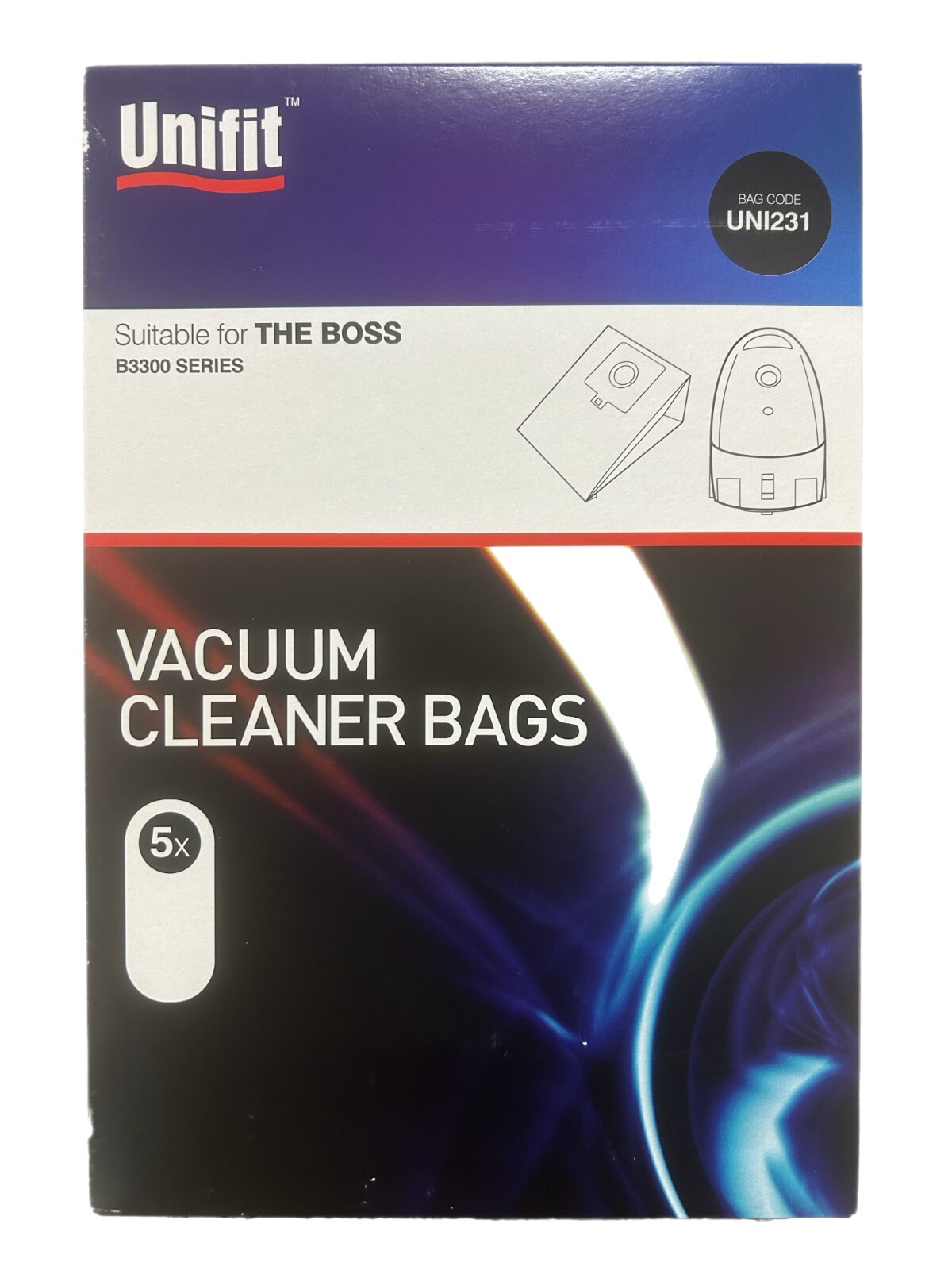 5x BOSS B3300 SERIES VACUUM CLEANER DUST BAGS UNI231 ELECROLUX