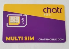 New Chatr Sim Card Multi triple tri 3 in 1 LTE 4G