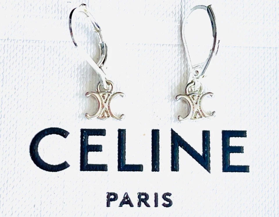 Celine silver earrings - Image 4 of 4
