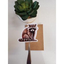 Raccoon Vinyl Sticker Die Cut, Glossy, Vinyl 2" Sticker