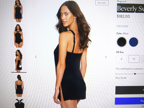 ๐๏ธ๐ $182 Miraclesuit Beverly Swim Dress Black Magicsuit NEW size 10 ๐๏ธ๐ - Picture 3 of 12