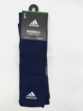 NEW ONE PAIR MENS ADIDAS BASEBALL SOCKS OVER THE CALF COMPRESSION NAVY LARGE