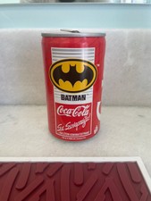 Super Rare Coca Cola Batman Can Greece 1989