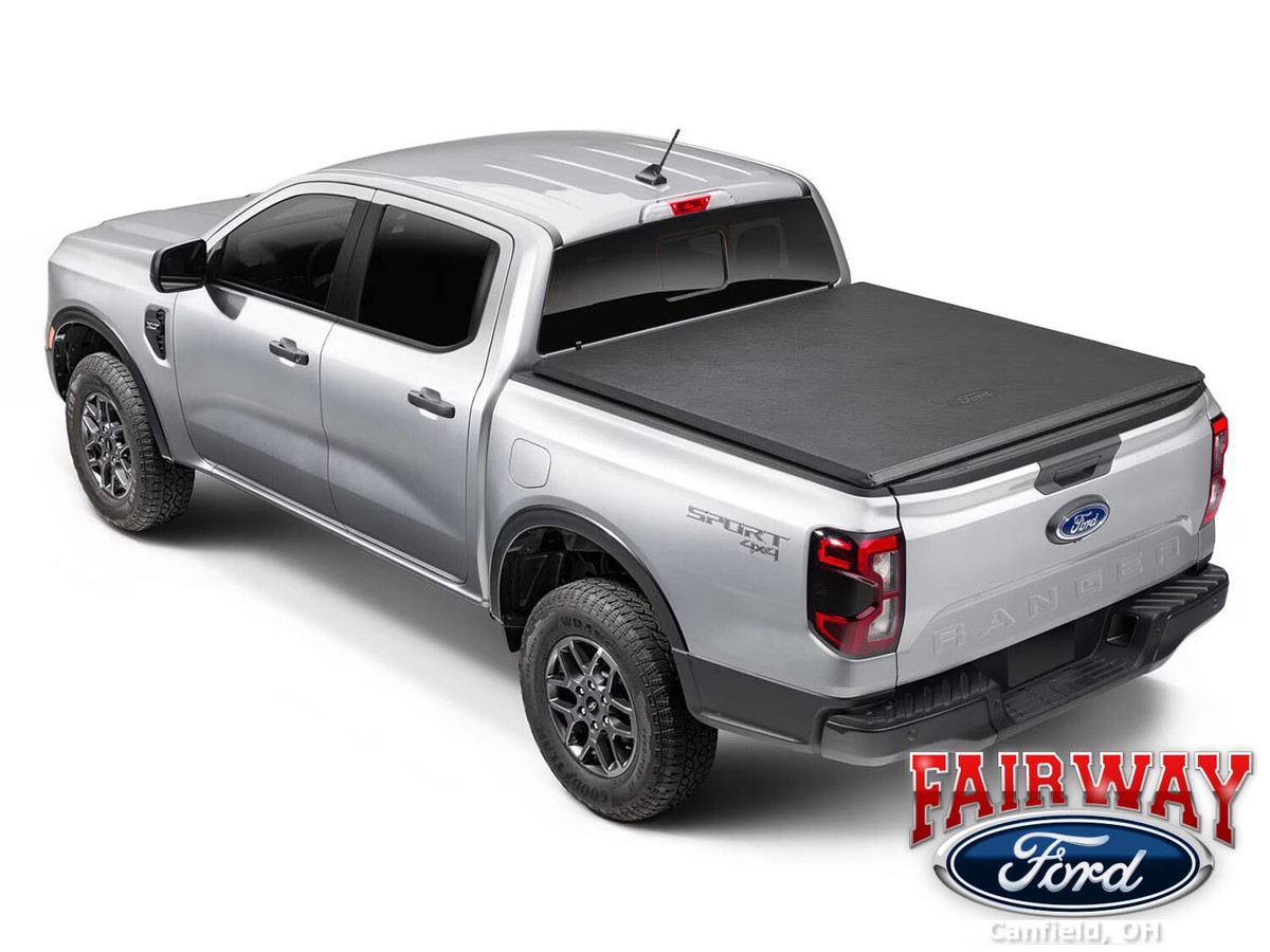 24 thru 25 Ranger OEM Genuine Ford Soft Roll-Up Tonneau Bed