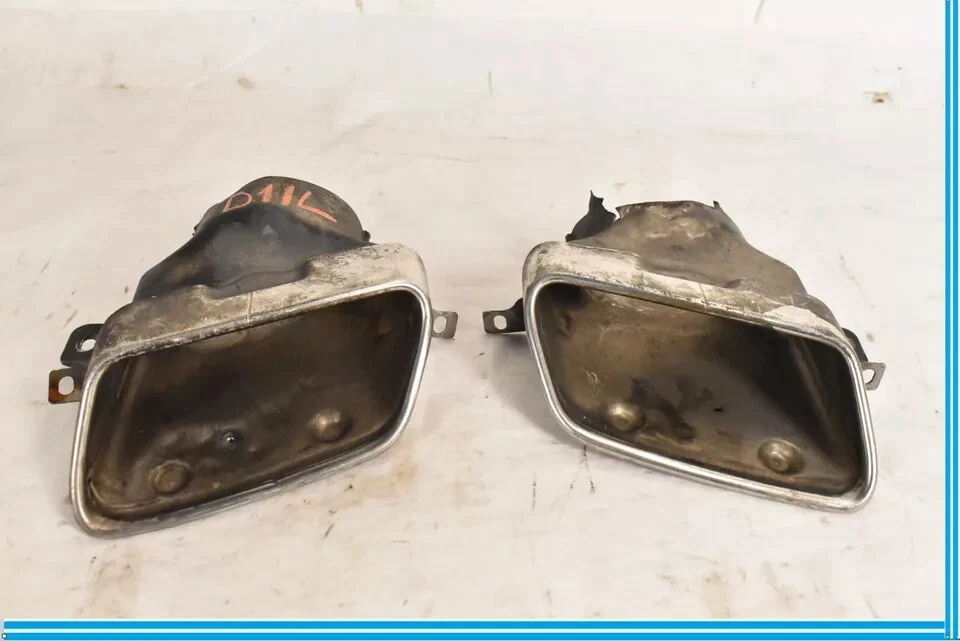 Juego de 2 puntas silenciadoras de escape laterales derecho e izquierdo mercedes w207 e550 10-11 OEM Foto 2 de 4