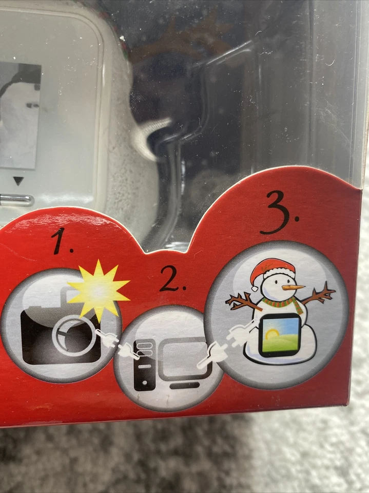 Nextar: Snowman Figurine 1.5" Digital Photo Frame - Stores 60 Photos - Brand New - Image 4 of 4
