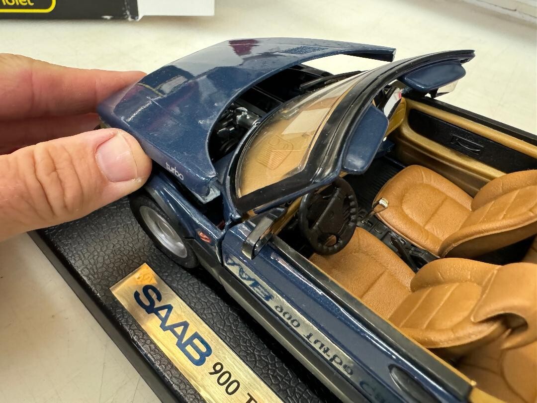 ANSON METAL SERIES 1:18 SCALE SAAB 900 TURBO CABRIOLET IN ORIGINAL