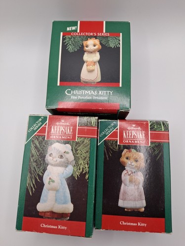 Hallmark Keepsake Christmas Kitty Cats Complete Ornament Series #1, 2 and 3 Set - Picture 11 of 13