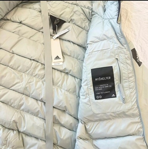 Adidas MYSHELTER COLD.RDY Jacket Puffer Wonder Silver Women Size Medium New 350$ - 第 7/12 張圖片