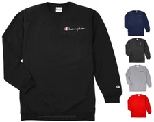Champion Big & Tall Crewneck Sweatshirt Midweight Fleece Script Logo 3XL - 5XLT