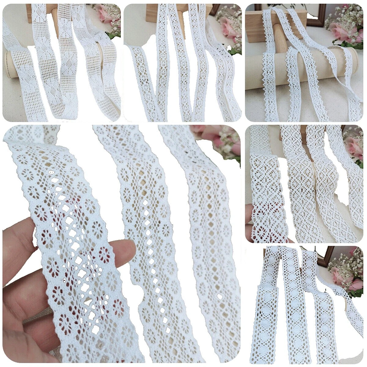 Renda Branca em Poliéster Aviamentos para Costura